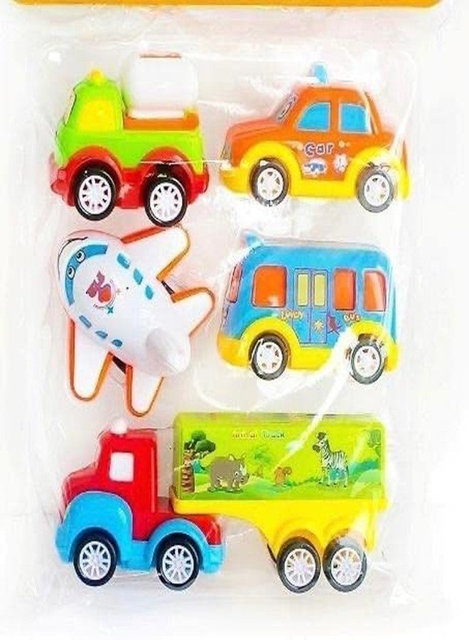 Dezva Exclusive Collection of Toy Cars for 2 3 4 5 Year Old boy, Friction Powered Kids Toddler Car Toy Set (5 PCS Go Car Set) - Image 4
